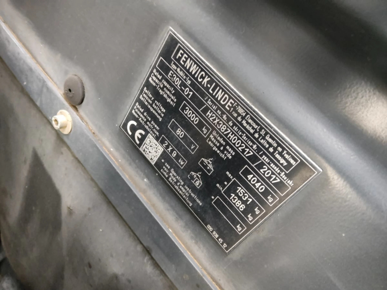 Linde E30L-01 - Carretilla elevadora eléctrica: foto 5 Linde E30L-01 - Carretilla elevadora eléctrica: foto 5