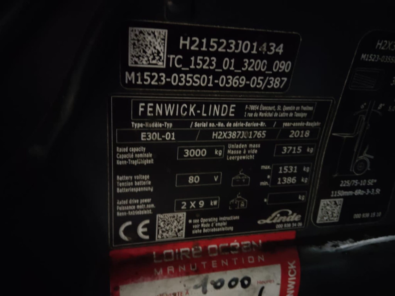 Linde E30L-01 - Carretilla elevadora eléctrica: foto 5 Linde E30L-01 - Carretilla elevadora eléctrica: foto 5