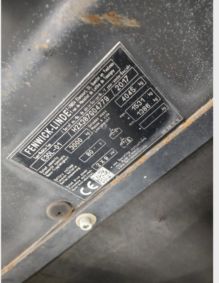 Linde E30L-01 - Carretilla elevadora eléctrica: foto 5 Linde E30L-01 - Carretilla elevadora eléctrica: foto 5