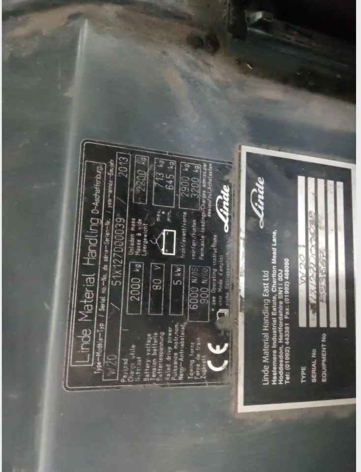 Linde W20 - Remolcadora: foto 5 Linde W20 - Remolcadora: foto 5