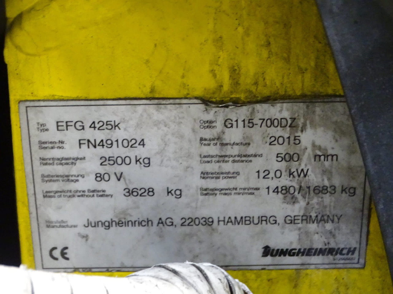 Carretilla elevadora eléctrica Package 3: JUNGHEINRICH EFG425K700DZ & EFG425: foto 8
