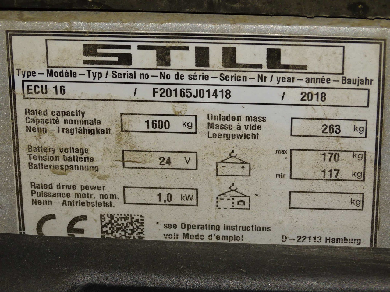 STILL ECU16 - Transpaleta: foto 5 STILL ECU16 - Transpaleta: foto 5