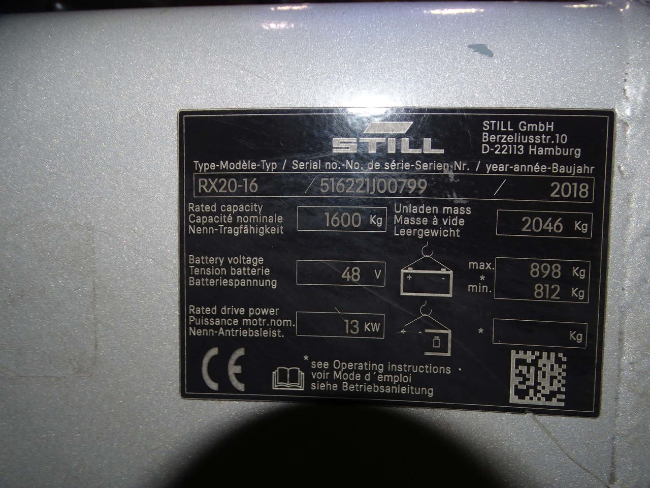 STILL RX20-16 - Carretilla elevadora eléctrica: foto 5 STILL RX20-16 - Carretilla elevadora eléctrica: foto 5