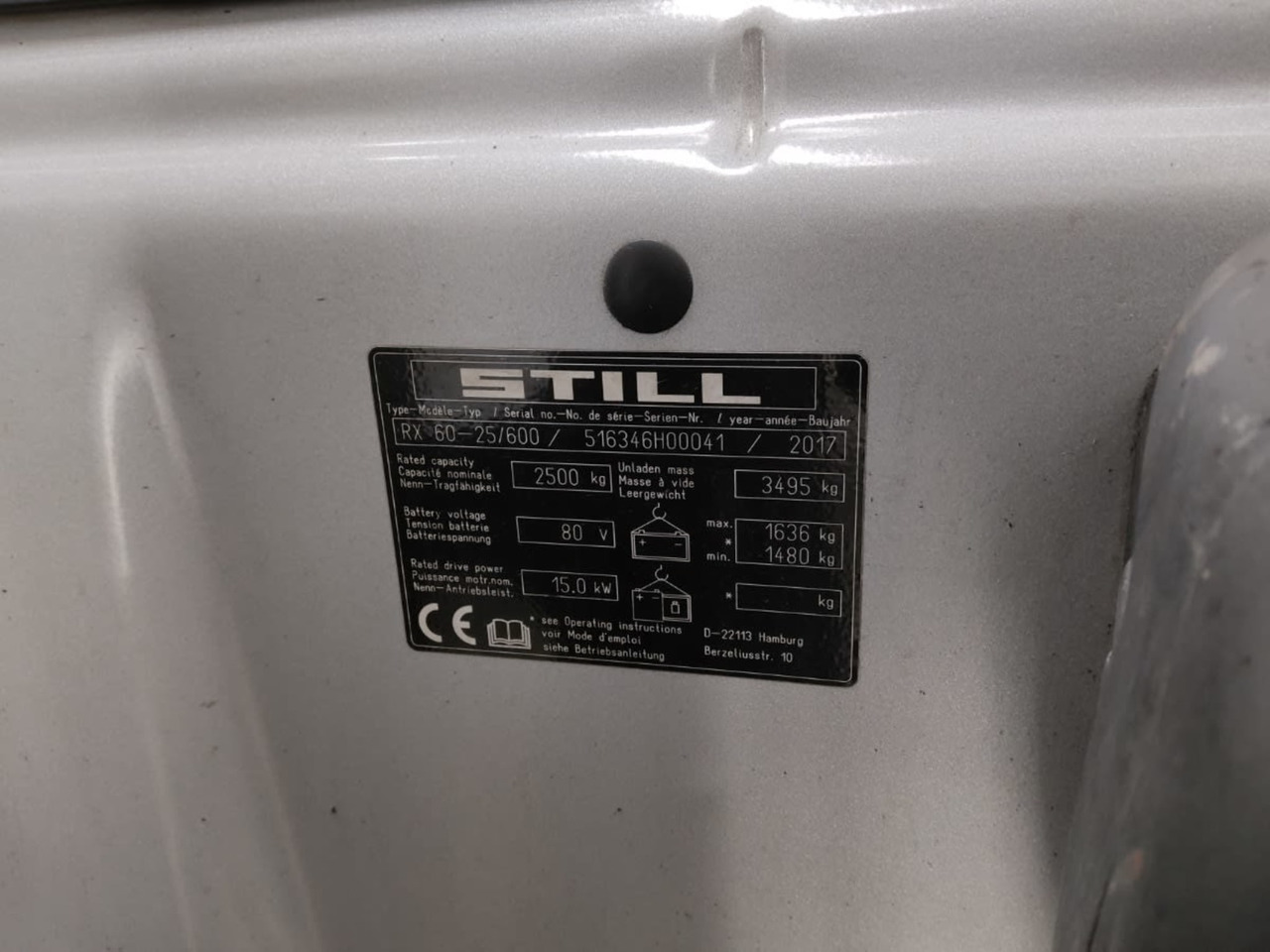 STILL RX60-25/600 - Carretilla elevadora eléctrica: foto 5 STILL RX60-25/600 - Carretilla elevadora eléctrica: foto 5