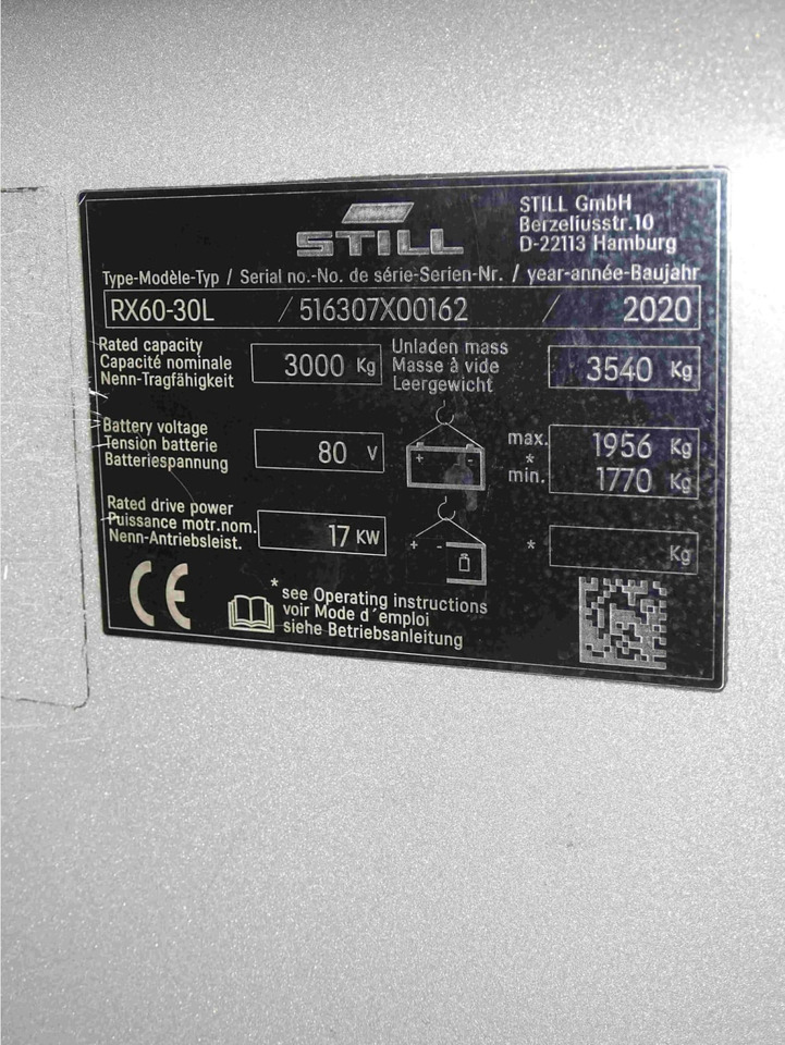 STILL RX60-30L - Carretilla elevadora eléctrica: foto 2 STILL RX60-30L - Carretilla elevadora eléctrica: foto 2