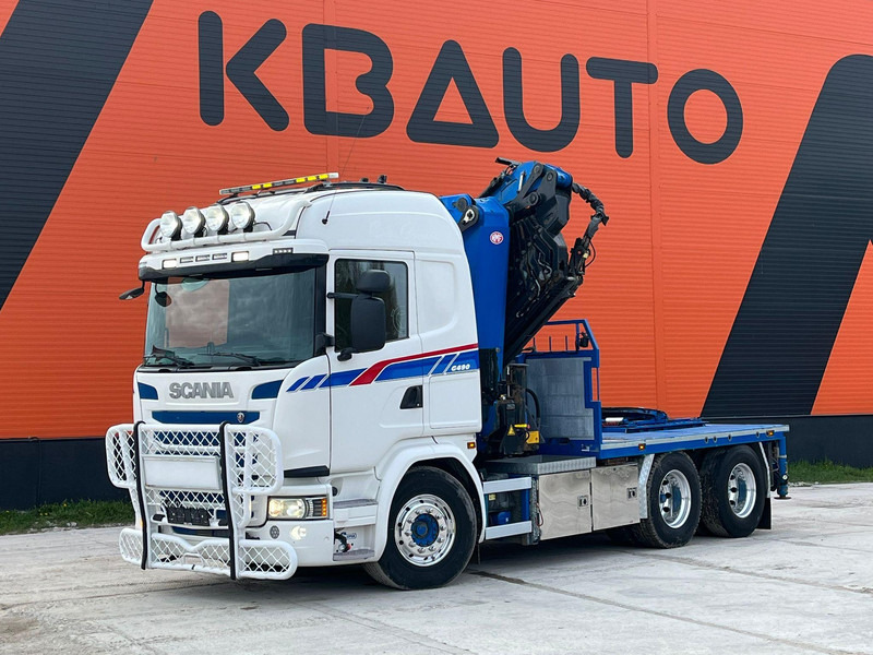 Scania G 490 6x2 HMF 5020 K6 + JIB / RETARDER - Cabeza tractora: foto 2 Scania G 490 6x2 HMF 5020 K6 + JIB / RETARDER - Cabeza tractora: foto 2