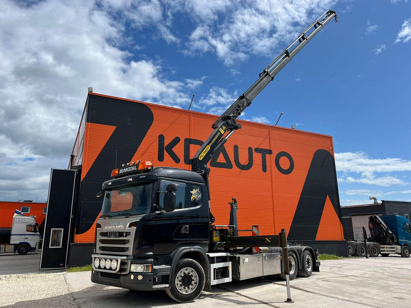 Scania G 440 6x2*4 PK22002 + JIB / PALFINGER 20 ton / L=5000 mm - Camión multibasculante, Camión grúa: foto 1 Scania G 440 6x2*4 PK22002 + JIB / PALFINGER 20 ton / L=5000 mm - Camión multibasculante, Camión grúa: foto 1
