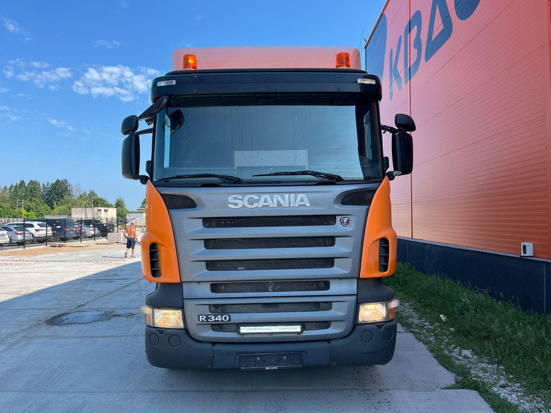 Scania R 340 6x2*4 HMF 2823-K6 + JIB / PLATFORM L=7293 mm - Camión caja abierta, Camión grúa: foto 3 Scania R 340 6x2*4 HMF 2823-K6 + JIB / PLATFORM L=7293 mm - Camión caja abierta, Camión grúa: foto 3