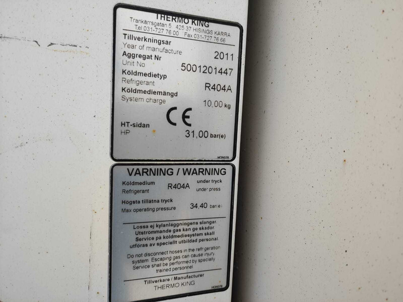 THERMO KING SLX SPECTRUM  REFRIGERATION UNIT / KÜLMASEADE - Carrocería-frigorifico: foto 4 THERMO KING SLX SPECTRUM  REFRIGERATION UNIT / KÜLMASEADE - Carrocería-frigorifico: foto 4