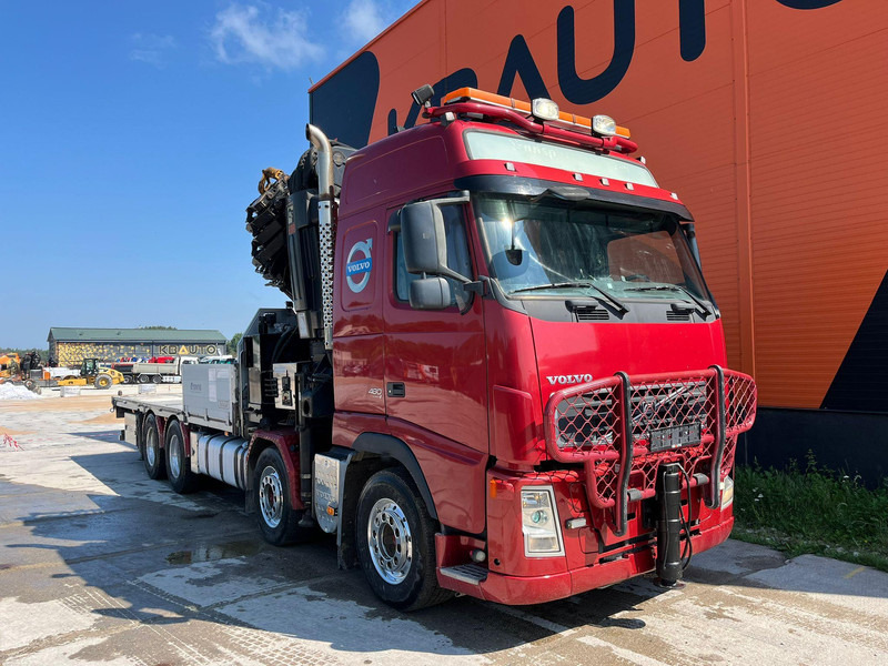 Volvo FH 480 8x4 HIAB 1055E-8 / WINCH / PLATFORM L=6928 mm - Camión caja abierta, Camión grúa: foto 4 Volvo FH 480 8x4 HIAB 1055E-8 / WINCH / PLATFORM L=6928 mm - Camión caja abierta, Camión grúa: foto 4