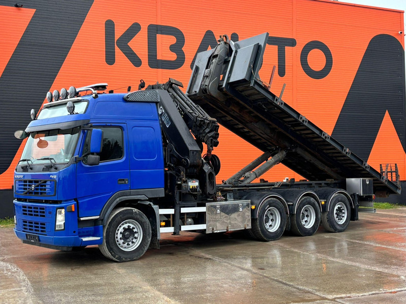Volvo FM 12 460 8x4*4 HIAB 422 E-5 HIPRO+JIB / HOOK LIFT 20 ton / L=5600 mm / PLATFORM - Camión multibasculante, Camión grúa: foto 2 Volvo FM 12 460 8x4*4 HIAB 422 E-5 HIPRO+JIB / HOOK LIFT 20 ton / L=5600 mm / PLATFORM - Camión multibasculante, Camión grúa: foto 2