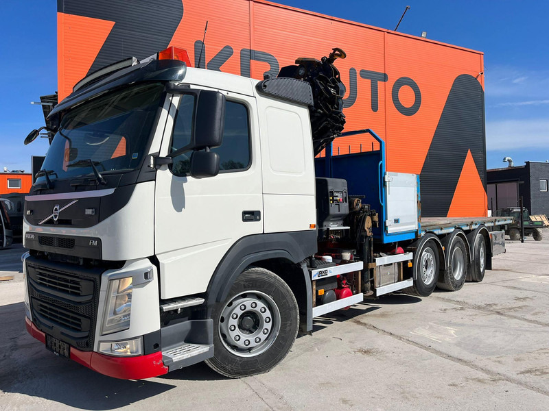Volvo FM 460 8x2*6 HIAB 302E-6 / PLATFORM L=6721 mm - Camión caja abierta, Camión grúa: foto 2 Volvo FM 460 8x2*6 HIAB 302E-6 / PLATFORM L=6721 mm - Camión caja abierta, Camión grúa: foto 2