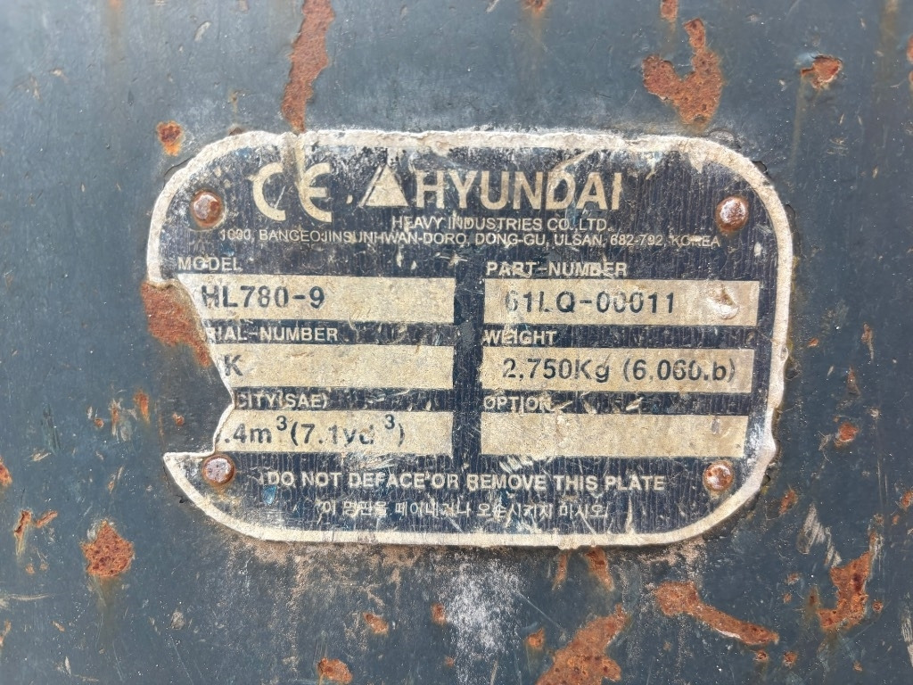 Cargadora de ruedas Hyundai HL 780-9 A - HL780 - HL 780: foto 11