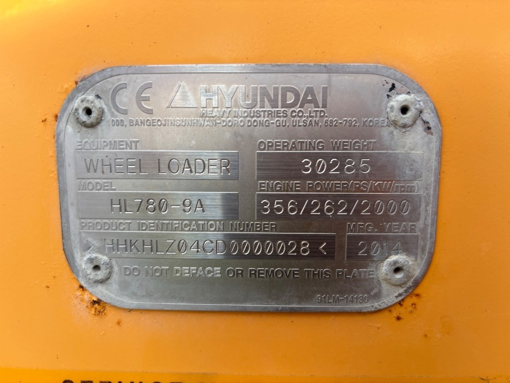 Cargadora de ruedas Hyundai HL 780-9 A - HL780 - HL 780: foto 40