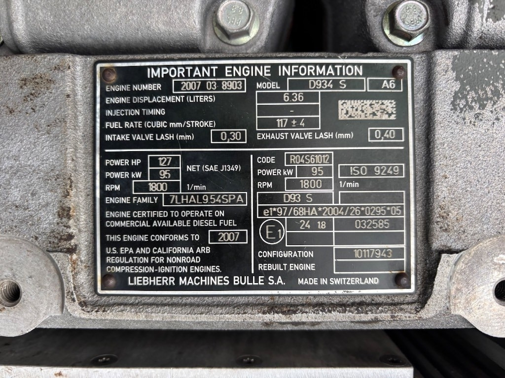 Excavadora de ruedas Liebherr A 900 C - A900 - A 904 C: foto 17 Excavadora de ruedas Liebherr A 900 C - A900 - A 904 C: foto 17