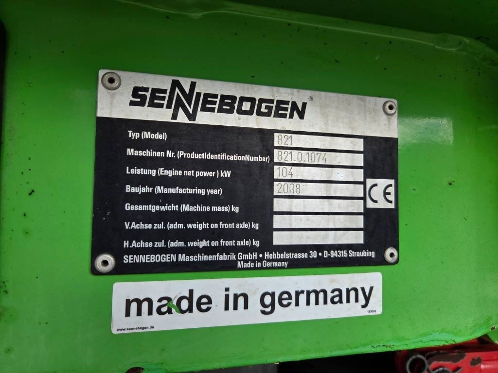 Sennebogen 821 - Manipulador de materiales: foto 5 Sennebogen 821 - Manipulador de materiales: foto 5