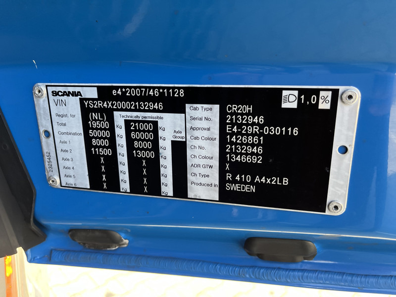 Cabeza tractora Scania R 410 Highline / Retarder / New Tacho / 2 Tanks / Stand Airco / APK 04-26: foto 14