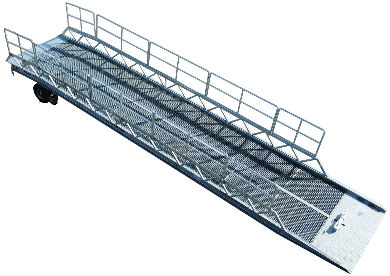 Rampa de carga nuevo AZ RAMP-EASY XL-8 FULL GALVA. WIDE Mobil Galvanizate Loading Ramp With Level Off, 8 t Capacity: foto 1