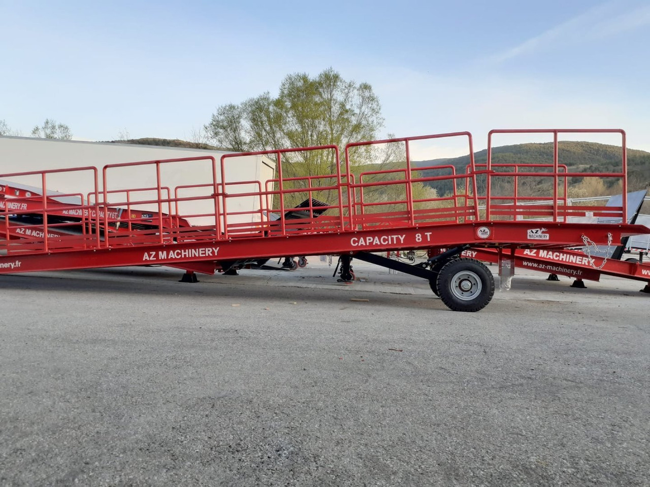 Rampa de carga nuevo AZ RAMP-EASY XL-8-RL . Mobil Loading Ramp  WIDE With Level Off, 8 t Capacity: foto 6