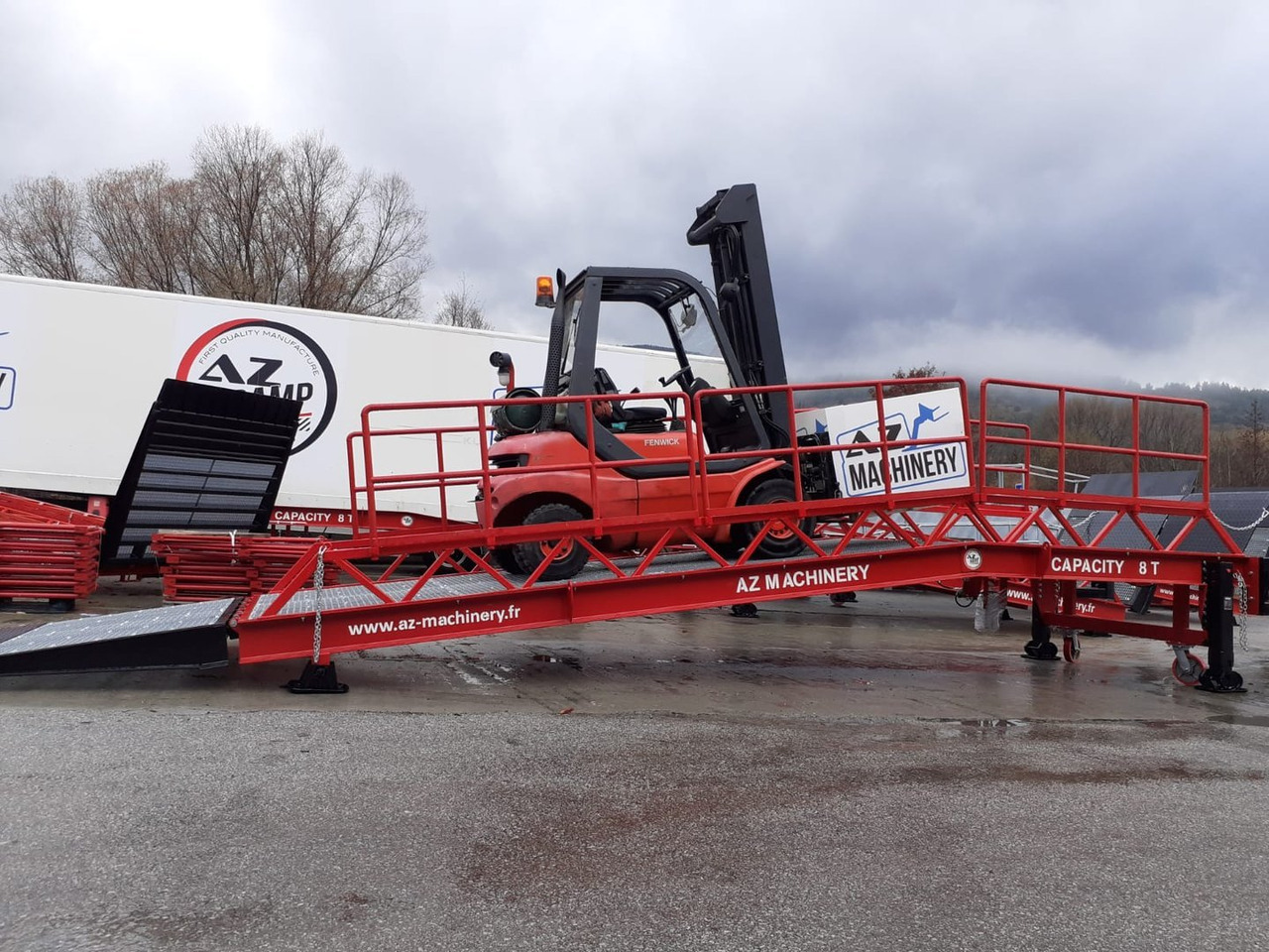 Rampa de carga nuevo Loading Ramp with with hydraulic tilting bridge -  AZ RAMP - STAR-RL- 20T. 20 ton capacity: foto 5