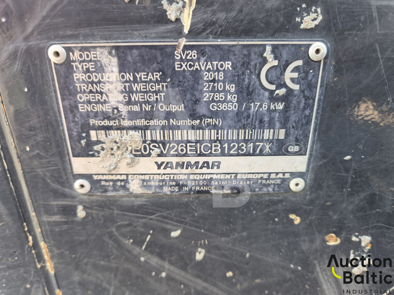Miniexcavadora Yanmar SV 26: foto 19 Miniexcavadora Yanmar SV 26: foto 19