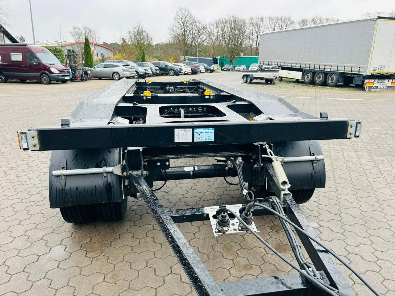 Remolque multilift/ Portacontenedores de cadenas Hüffermann HAR 20.70 LS Aussenrollen Anhänger Sofort Verfüg: foto 7