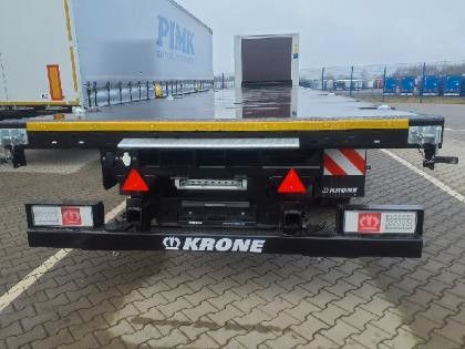Krone Plateau-Auflieger - Lenkachse + Stapleraufnahme - Semirremolque plataforma/ Caja abierta: foto 3 Krone Plateau-Auflieger - Lenkachse + Stapleraufnahme - Semirremolque plataforma/ Caja abierta: foto 3