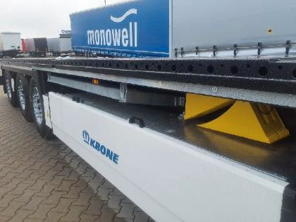 Semirremolque plataforma/ Caja abierta nuevo Krone Plateau-Auflieger - Lenkachse + Stapleraufnahme: foto 7