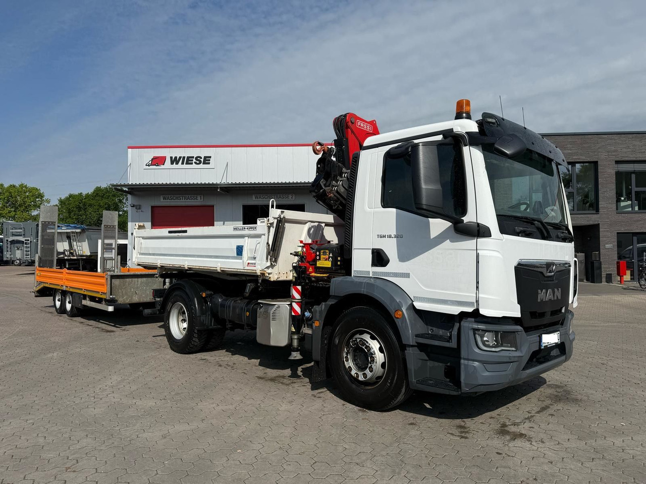 Camión grúa MAN TGM 18.320 4x2 BB Kran Fassi F135 Kipper Meiller: foto 1
