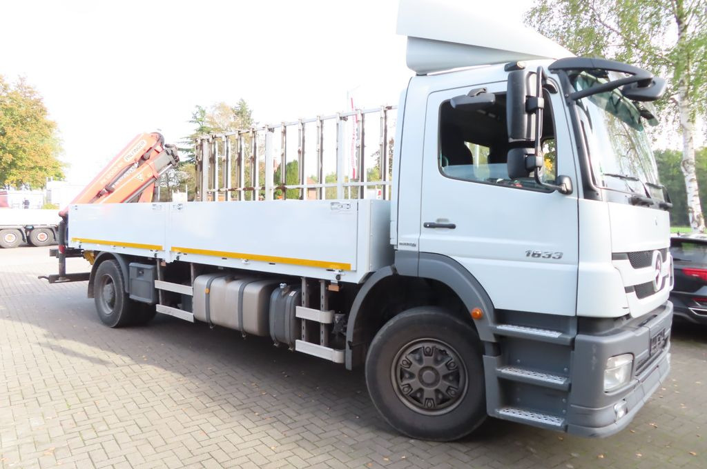 Mercedes-Benz Axor 1833 L - Glastransporter Kran Palfinger - Camión caja abierta, Camión grúa: foto 4 Mercedes-Benz Axor 1833 L - Glastransporter Kran Palfinger - Camión caja abierta, Camión grúa: foto 4