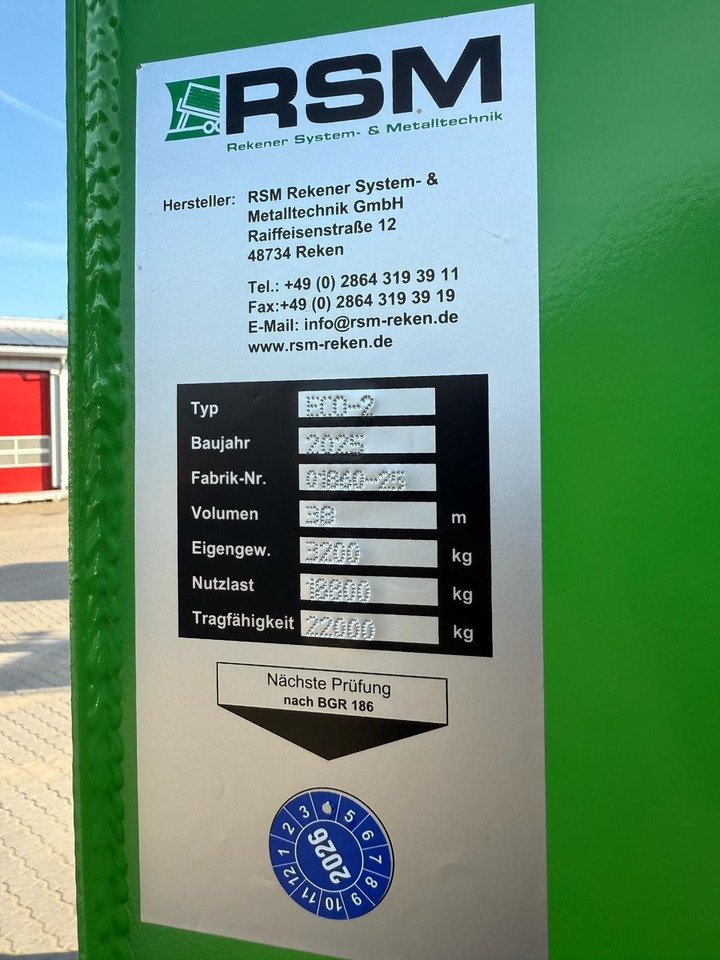 Leasing para RSM Abrollcontainer 38m³ mit hydr. Heckklappe RSM Abrollcontainer 38m³ mit hydr. Heckklappe: foto 15 Leasing para RSM Abrollcontainer 38m³ mit hydr. Heckklappe RSM Abrollcontainer 38m³ mit hydr. Heckklappe: foto 15