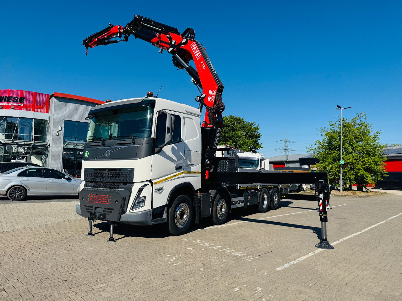 Camión caja abierta, Camión grúa Volvo FH 500 8x2 mit F710RA.2.27 L426 und V20 Winde: foto 15