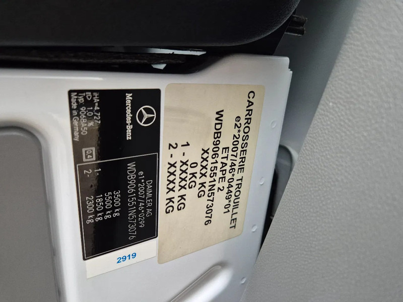 Furgoneta caja cerrada Mercedes-Benz Sprinter 513 CDI/ Bakwagen/ 20 KUB/ Laadklep: foto 17