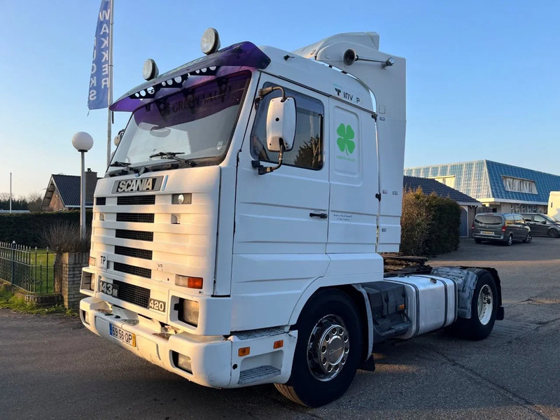 Cabeza tractora Scania R143-420 V8 143M MANUAL GEARBOX AIRCO RETARDER TOP STREAMLINER: foto 1