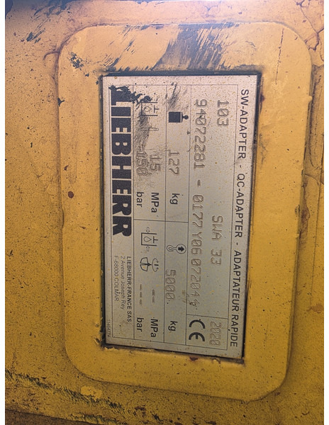 Liebherr likufix sw33 liebherr likufix sw 33 - Acoplamiento rápido para Maquinaria de construcción: foto 5 Liebherr likufix sw33 liebherr likufix sw 33 - Acoplamiento rápido para Maquinaria de construcción: foto 5