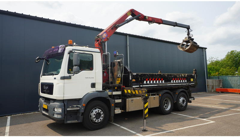 MAN TGM 26.290 TIPPER WITH HMF 1643 Z2 CRANE - Camión grúa: foto 2 MAN TGM 26.290 TIPPER WITH HMF 1643 Z2 CRANE - Camión grúa: foto 2