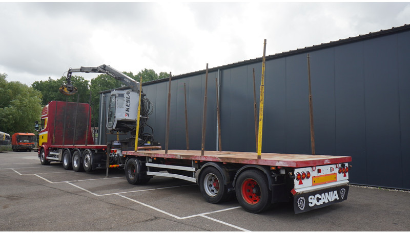 Scania R 580 V8 8X4 LOGTRANSPORT COMBI WITH MTDK YEAR 2012 TRAILER KESLA 46 CRANE - Camión forestal, Camión grúa: foto 5 Scania R 580 V8 8X4 LOGTRANSPORT COMBI WITH MTDK YEAR 2012 TRAILER KESLA 46 CRANE - Camión forestal, Camión grúa: foto 5