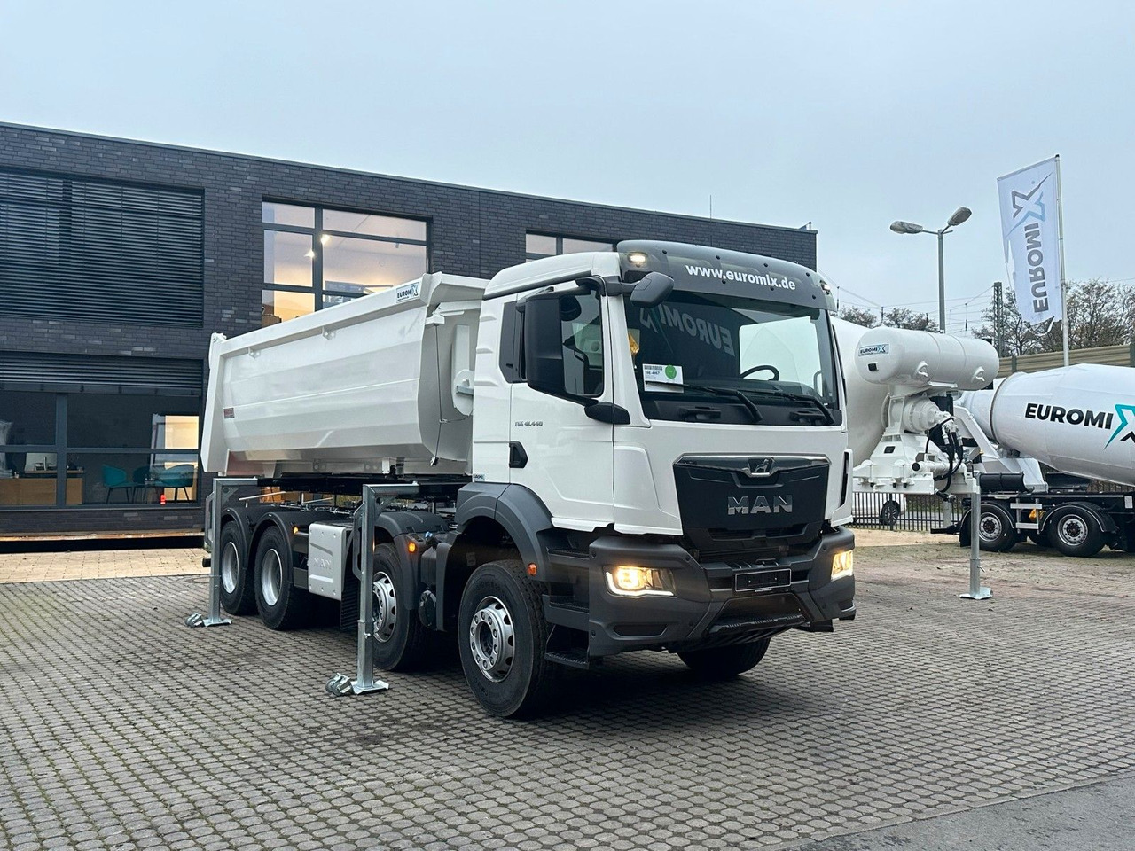 Camión hormigonera, Carrocería basculante MAN TGS 41.480 8x4 WECHSELSYSTEM KIPPER+MISCHER: foto 13
