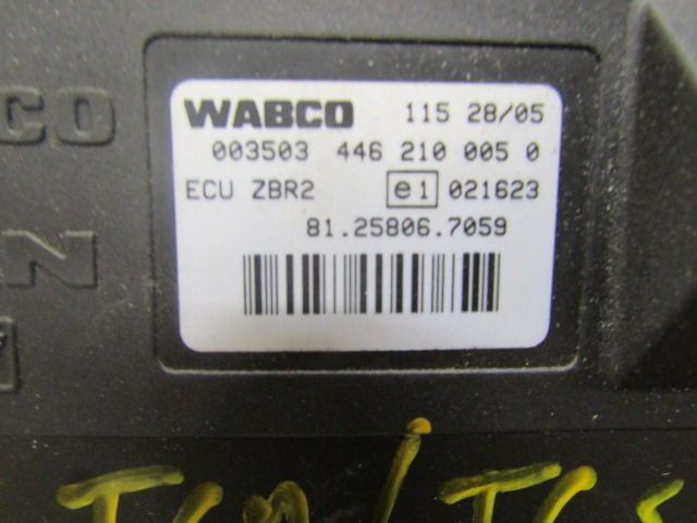 MAN TGA / TGS / TGX WABCO ZBR2 ECU 81.25806.7059 - Unidad de control para Camión: foto 2 MAN TGA / TGS / TGX WABCO ZBR2 ECU 81.25806.7059 - Unidad de control para Camión: foto 2