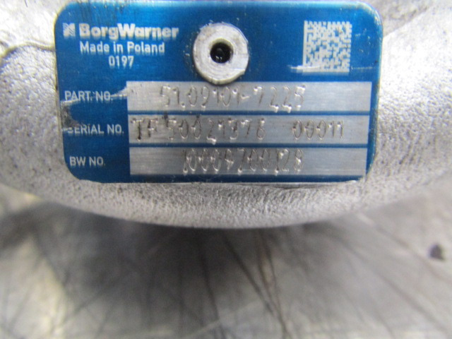 MAN TGM 340 DO836 TURBO BORGWARNER P/NO 51.09101.7225 - Turbocompresor para Camión: foto 3 MAN TGM 340 DO836 TURBO BORGWARNER P/NO 51.09101.7225 - Turbocompresor para Camión: foto 3