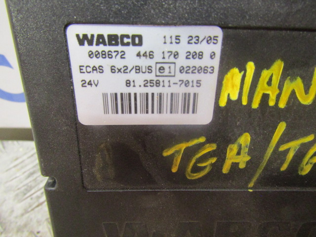 MAN TGS ECAS ECU WABCO P/NO 446 170 2080 MAN P/NO 81.25811.7015 - Unidad de control para Camión: foto 2 MAN TGS ECAS ECU WABCO P/NO 446 170 2080 MAN P/NO 81.25811.7015 - Unidad de control para Camión: foto 2