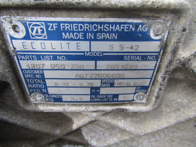 MERCEDES ATEGO 815 ZF S5.42 5 SPEED GEARBOX - Caja de cambios para Camión: foto 3 MERCEDES ATEGO 815 ZF S5.42 5 SPEED GEARBOX - Caja de cambios para Camión: foto 3