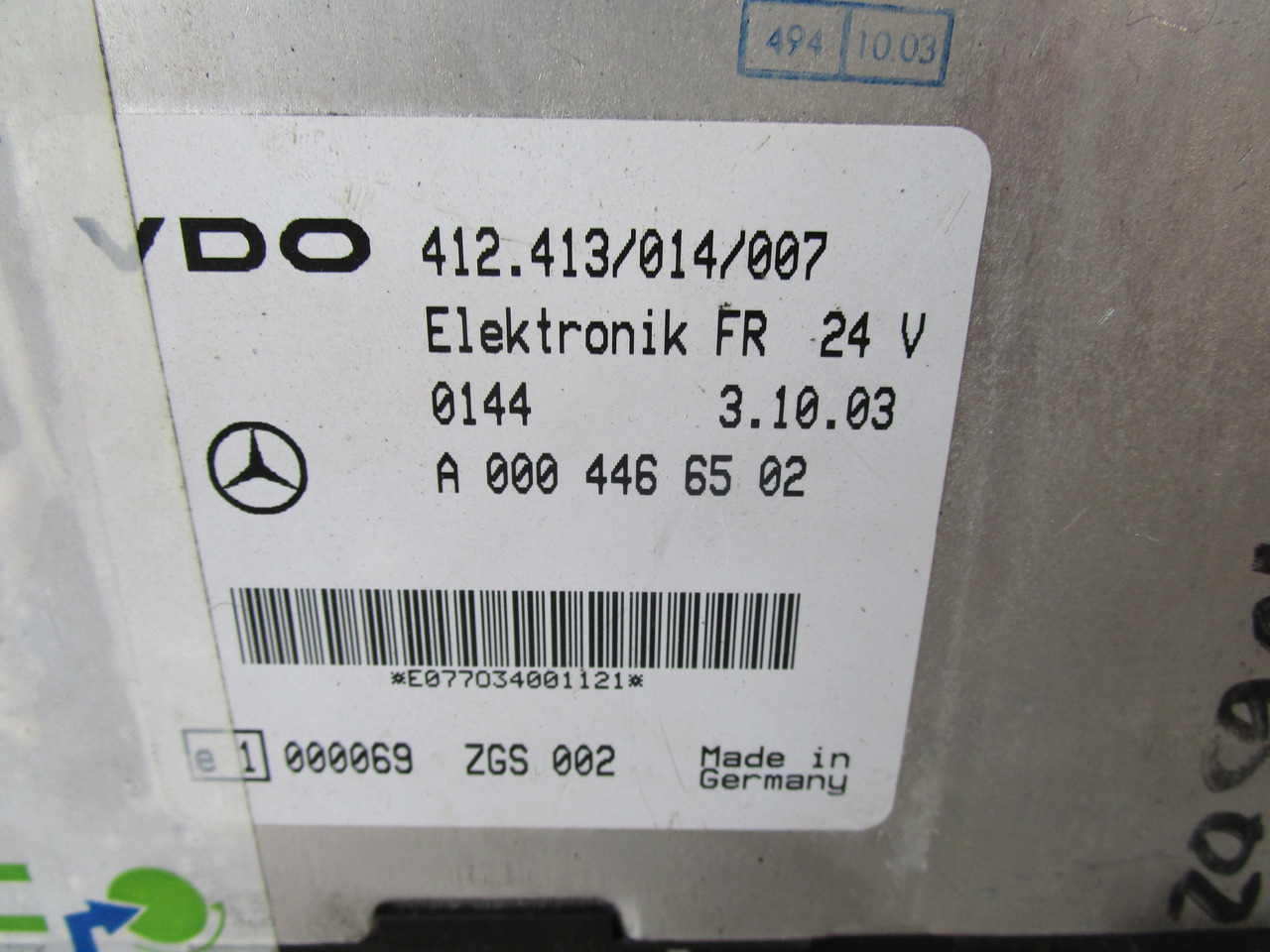 MERCEDES ATEGO FR ECU P/NO A0004466502 - Unidad de control para Camión: foto 2 MERCEDES ATEGO FR ECU P/NO A0004466502 - Unidad de control para Camión: foto 2