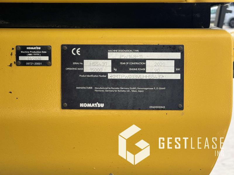 Excavadora de ruedas Komatsu PW148-11: foto 10