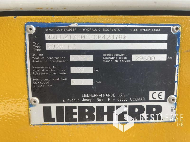 Excavadora de cadenas Liebherr R926 LC: foto 14