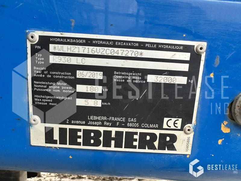 Leasing para Liebherr R930LC G8 Liebherr R930LC G8: foto 12