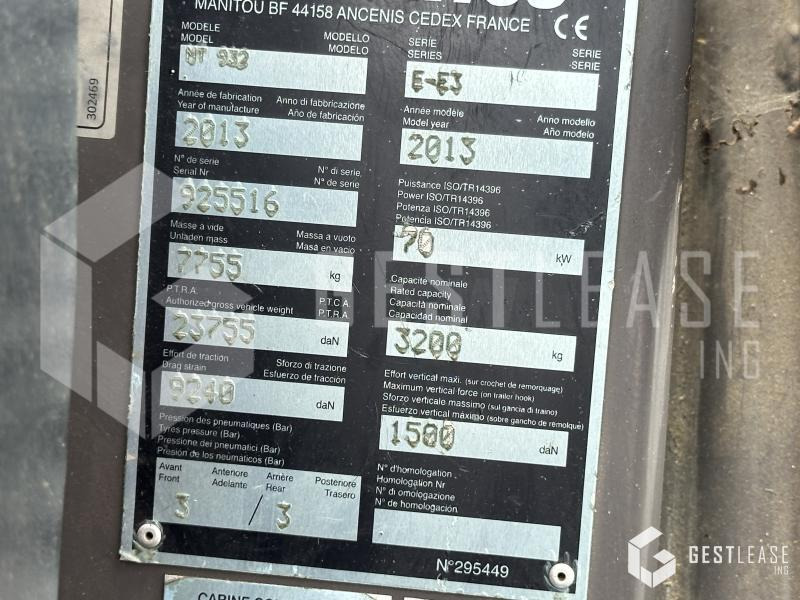 Manipulador telescópico Manitou MT932: foto 11 Manipulador telescópico Manitou MT932: foto 11