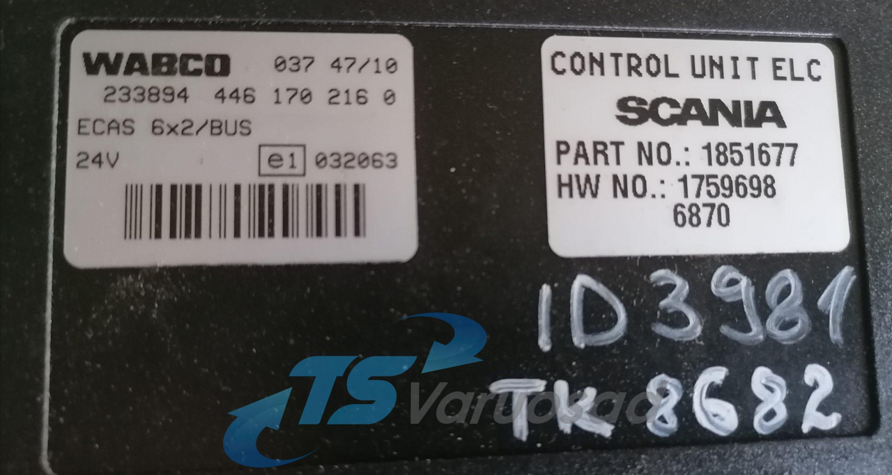 Scania Ecu, ECAS 1759698 - Unidad de control para Camión: foto 5 Scania Ecu, ECAS 1759698 - Unidad de control para Camión: foto 5