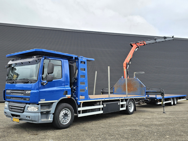 DAF CF 75.310 / TRAILER + PALFINGER CRANE/KRAN - Camión caja abierta, Camión grúa: foto 1 DAF CF 75.310 / TRAILER + PALFINGER CRANE/KRAN - Camión caja abierta, Camión grúa: foto 1