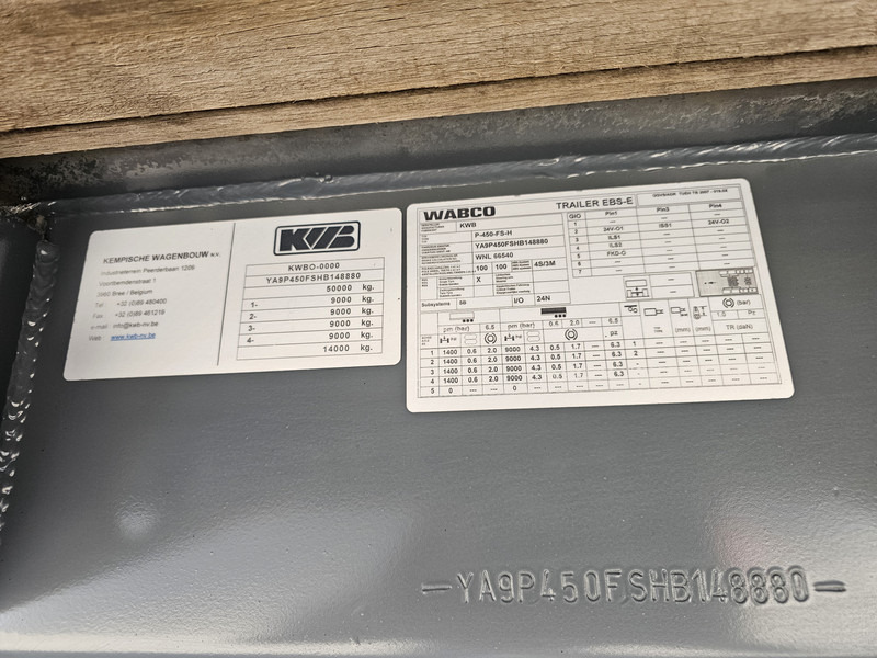 Semirremolque plataforma/ Caja abierta Kwb JKB KRAAN / 2 x STEERING + 2 X LIFT AXLE: foto 19